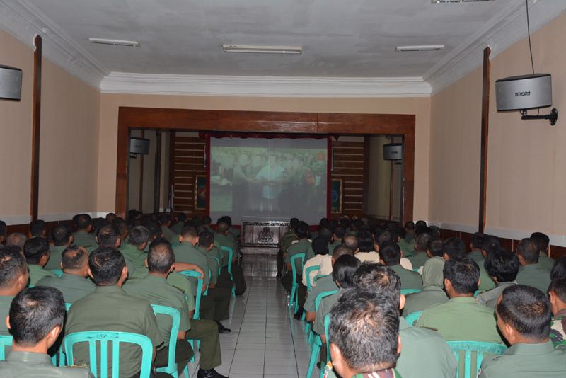 Pemutaran Video Pengarahan Panglima TNI